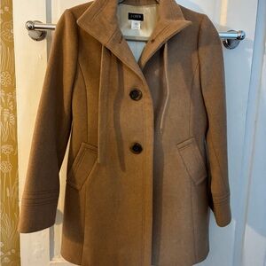 J. Crew Women's Camel Pea Coat